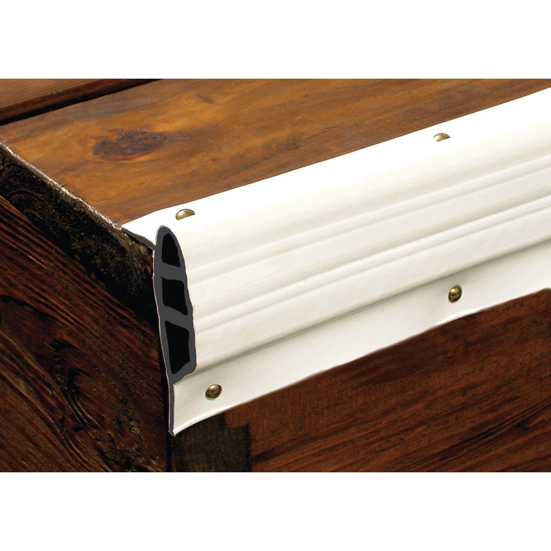 Dock Pro™ Vinyl Dock Edging - Medium Edge Gard (25’ Coil, White)