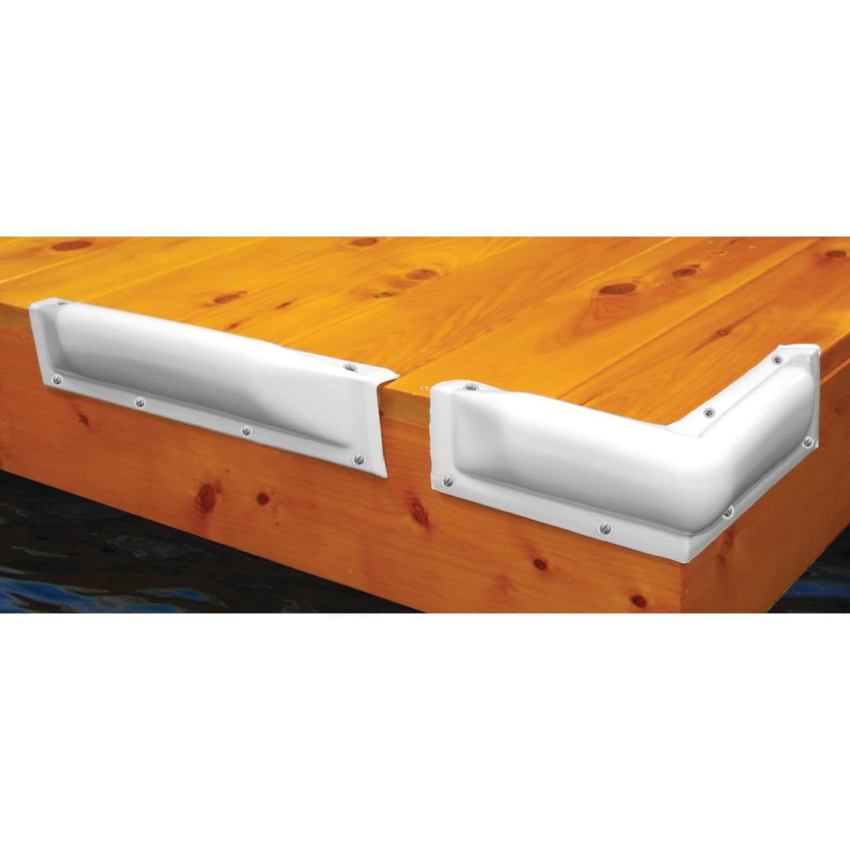 Dock Pro™ Vinyl Corner Mount Dock Bumper (10” x 10”, Black)