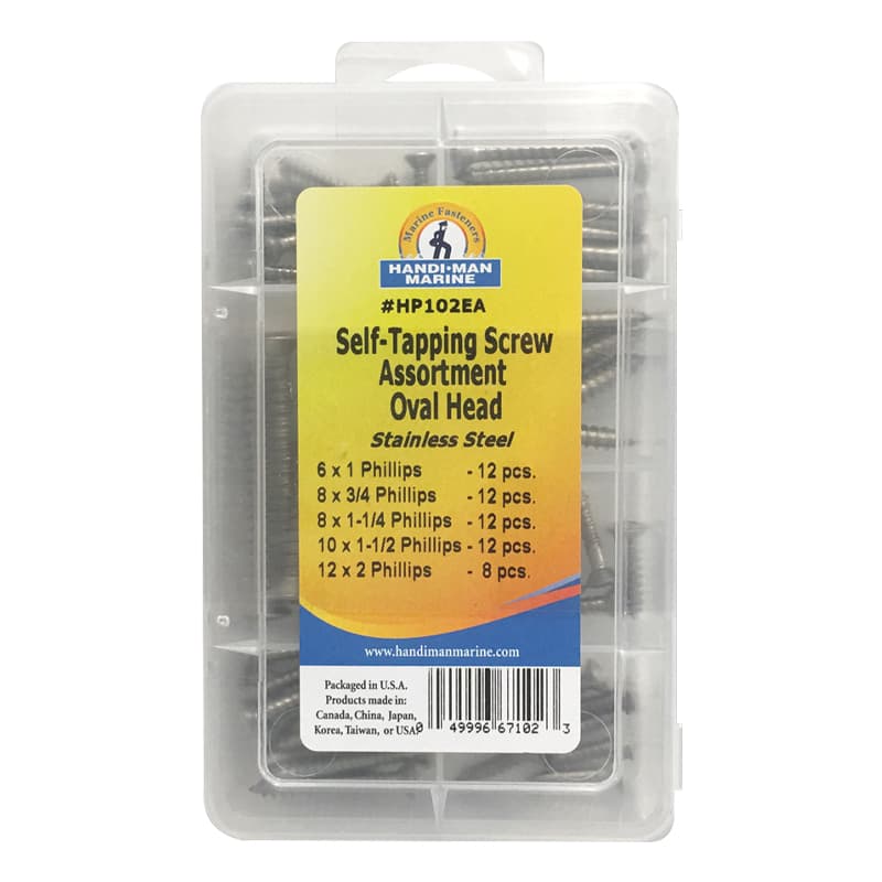 Self-Tapping Screw Kit - Oval Head