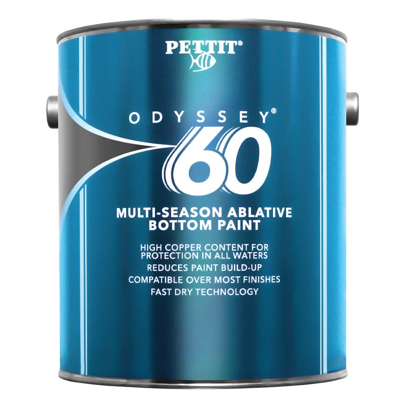 Odyssey 60 Multi-Season Antifouling Bottom Paint (Black, Gallon)