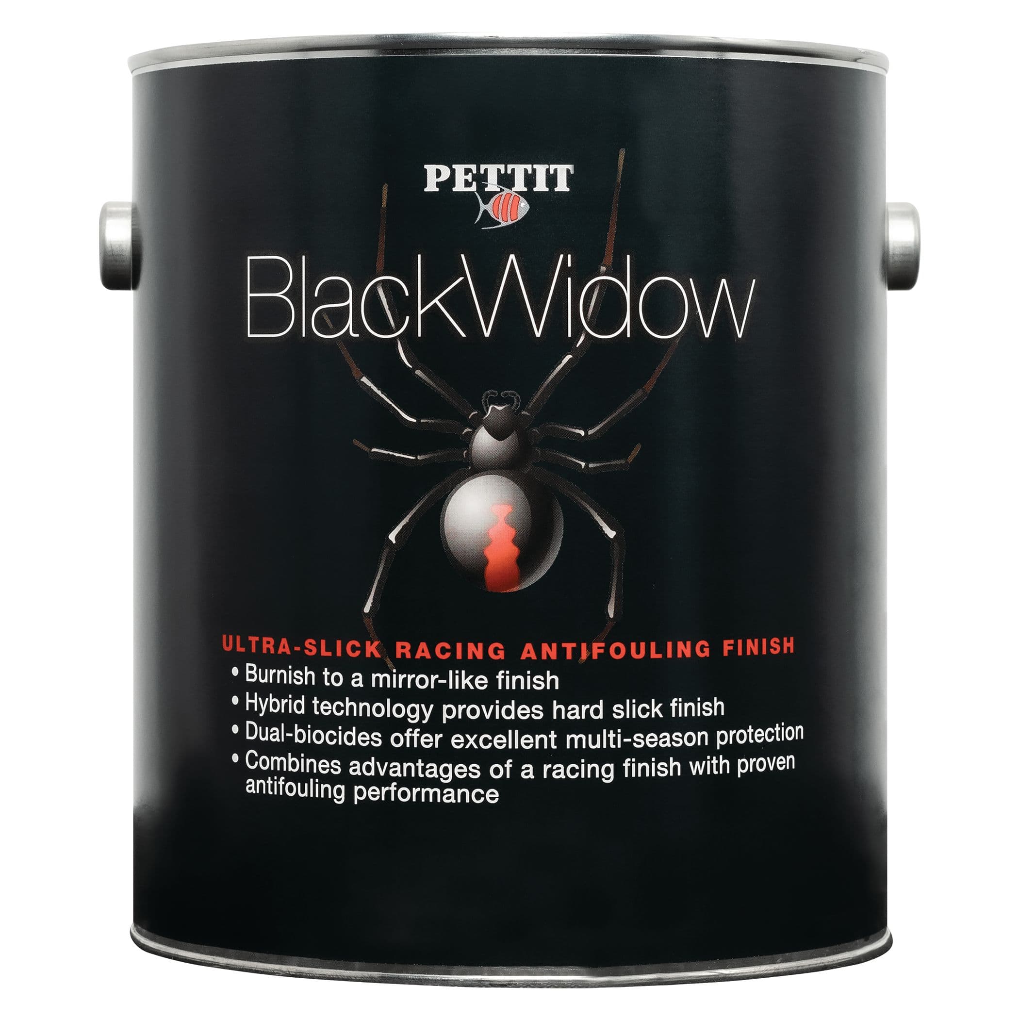 Black Widow Racing Finish Antifouling Paint (Black, Gallon)