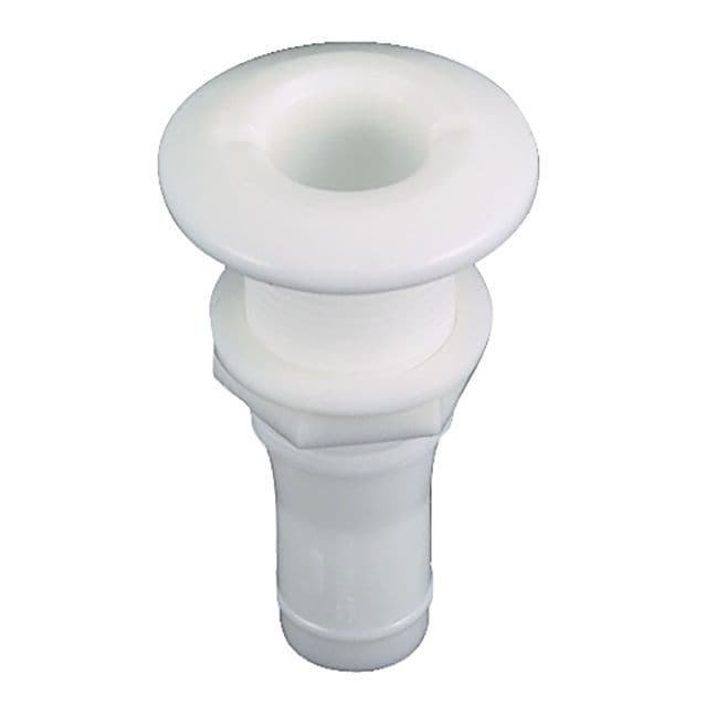 Fig. 328 White Thru-Hull Connectors for Use with Hose (5/8” ID)