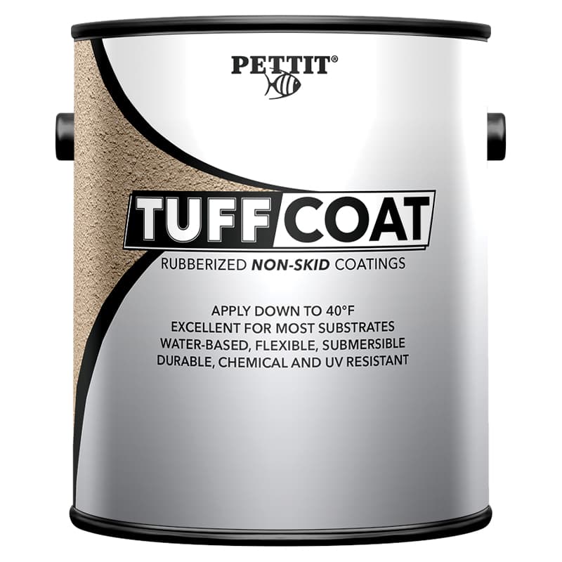 Tuff Coat Medium Texture Rubberized Non-Skid Coating (White, Gallon)