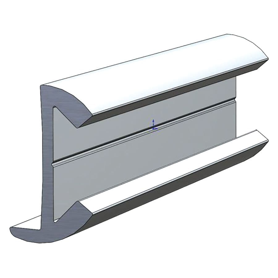 Aluminum Rub Rails (15/16” H x 1/2” W x 12’ L)