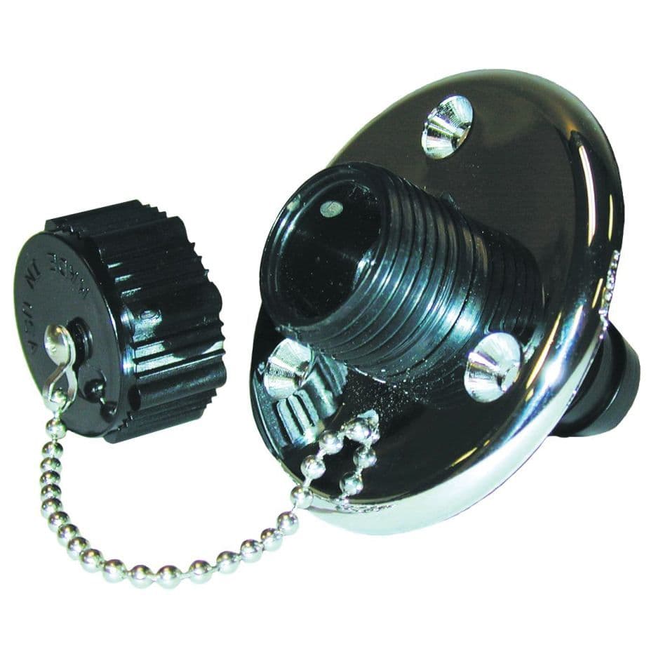 Chrome Plated Washdown Fitting without Shut-Off Valve