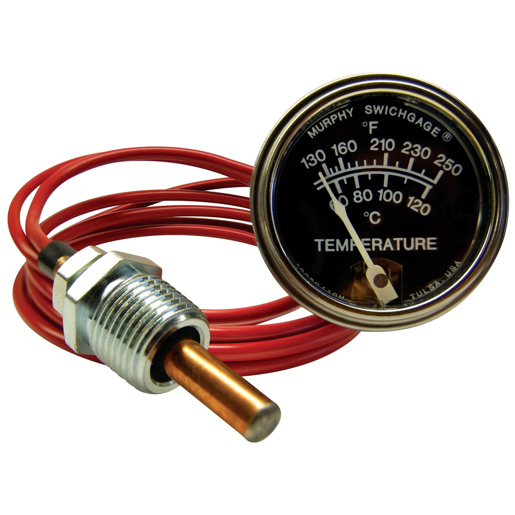2” Temperature Swichgage® 12' - Indicating Only (130-250° F)