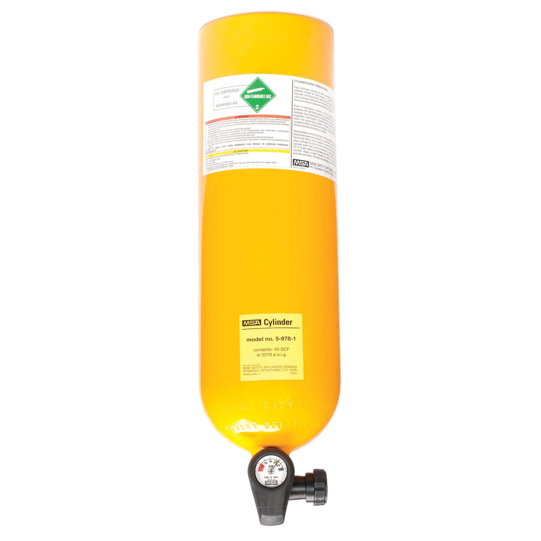 G1 Industrial SCBA Spare Aluminum Cylinder