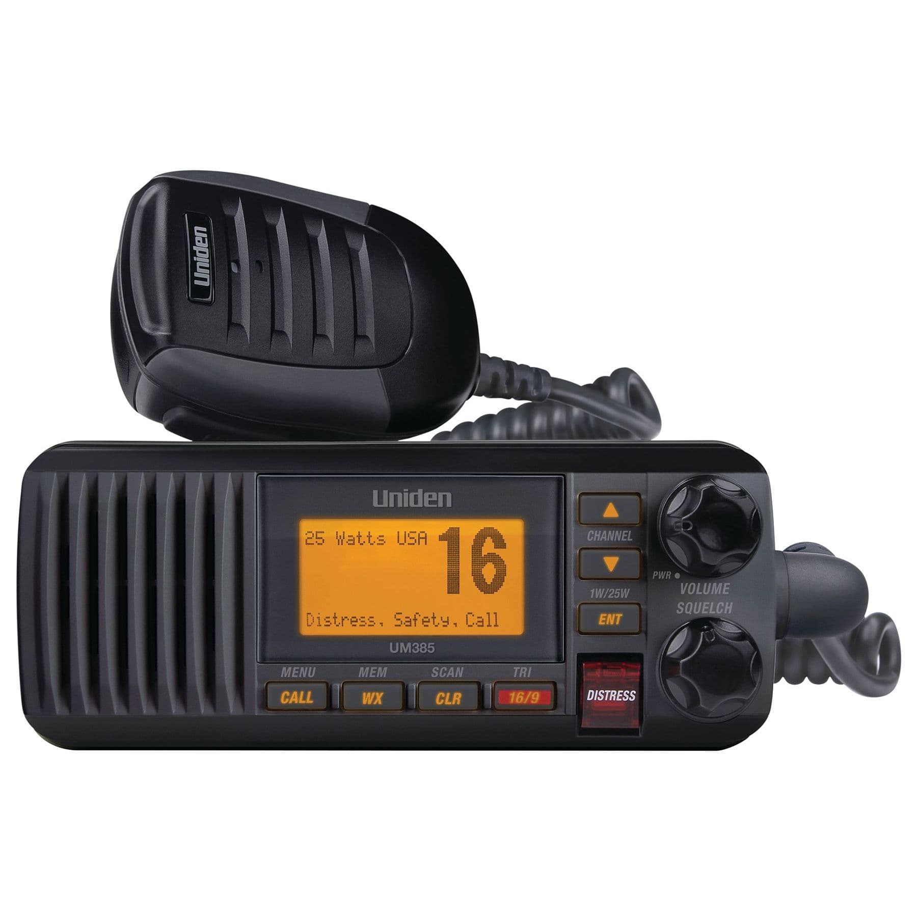UM385 VHF Marine Radio (Black)