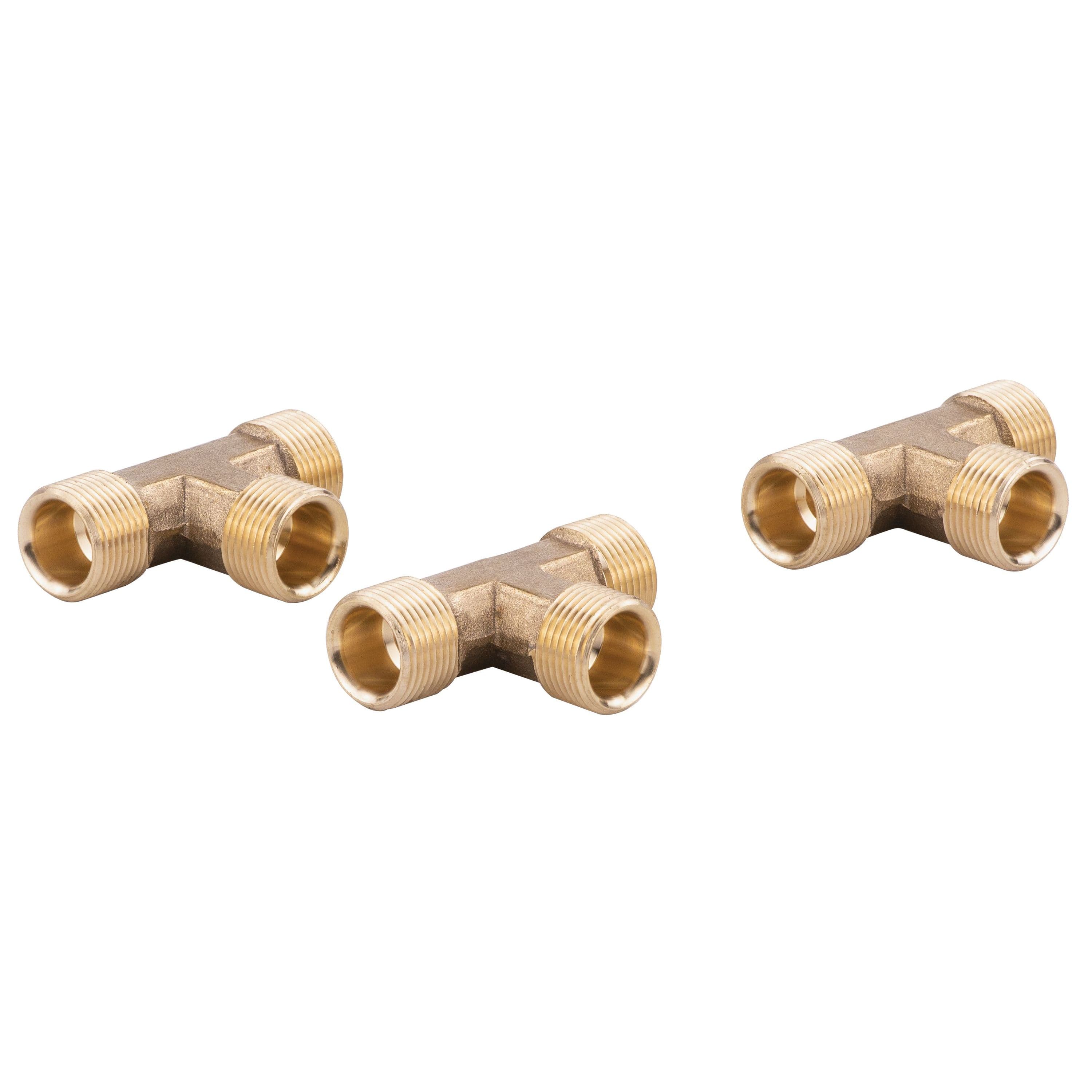 NPT Tee Fittings (3/8" Tube, 3 Per Kit)