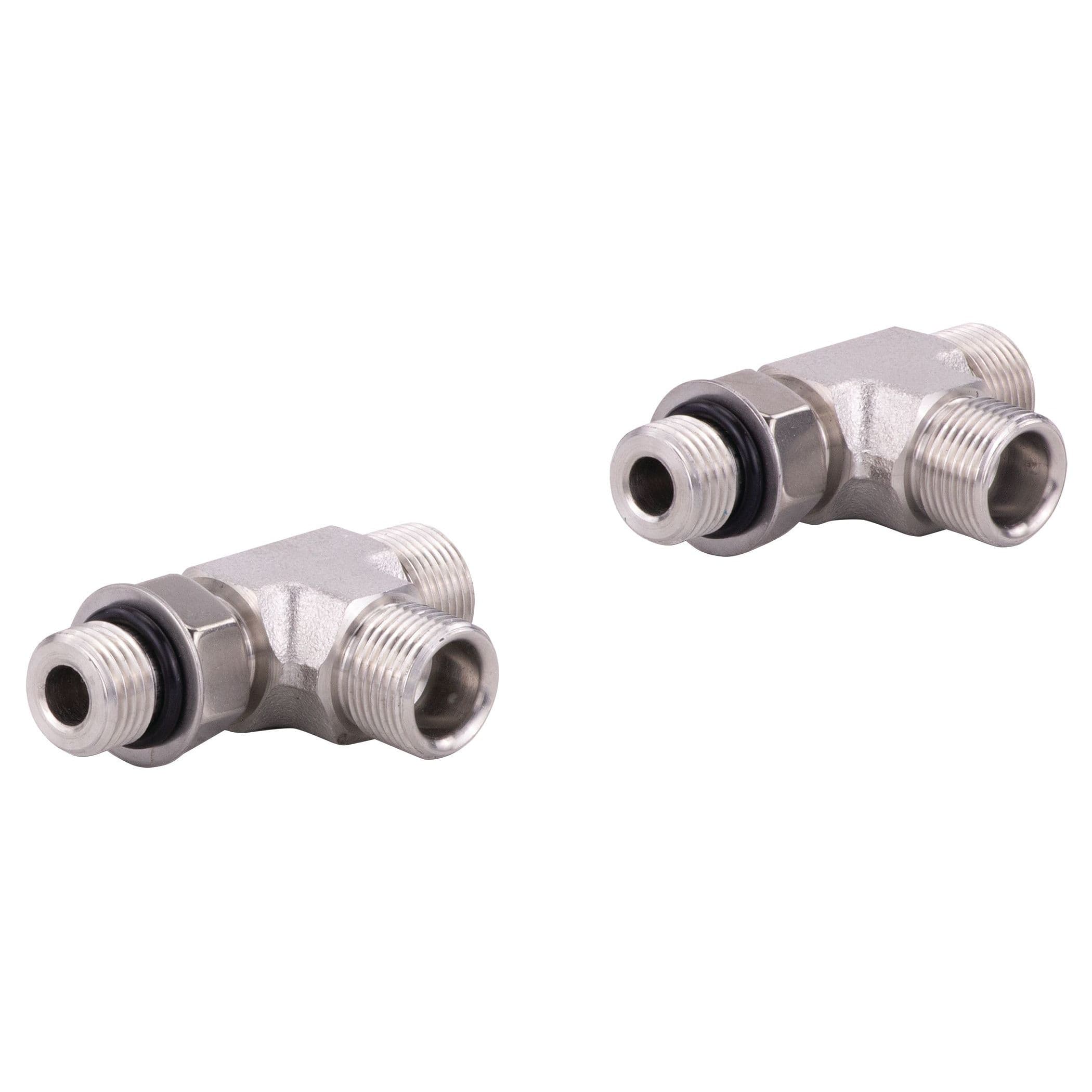 Positionable O-Ring Hose Fittings - ORB (Tee Fitting, 2 Per Kit)