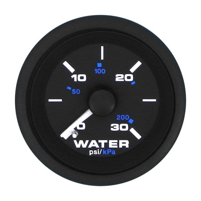 Premier Pro Black Gauges - Water Pressure Gauge Kit