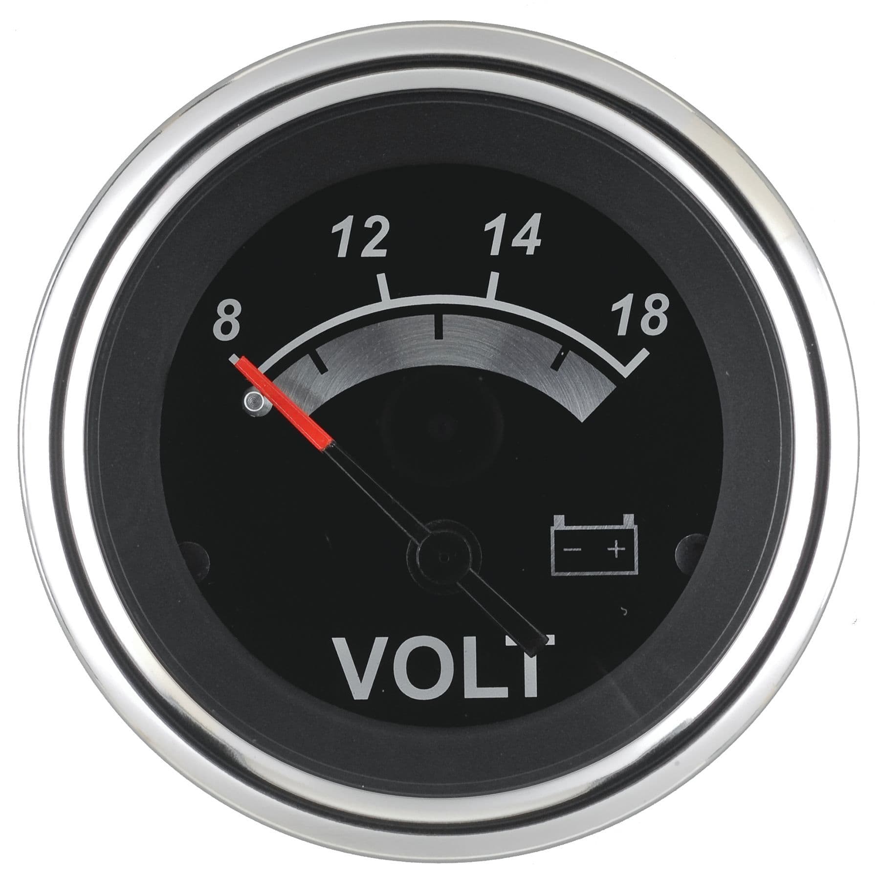 Black Sterling Gauges - Voltmeter