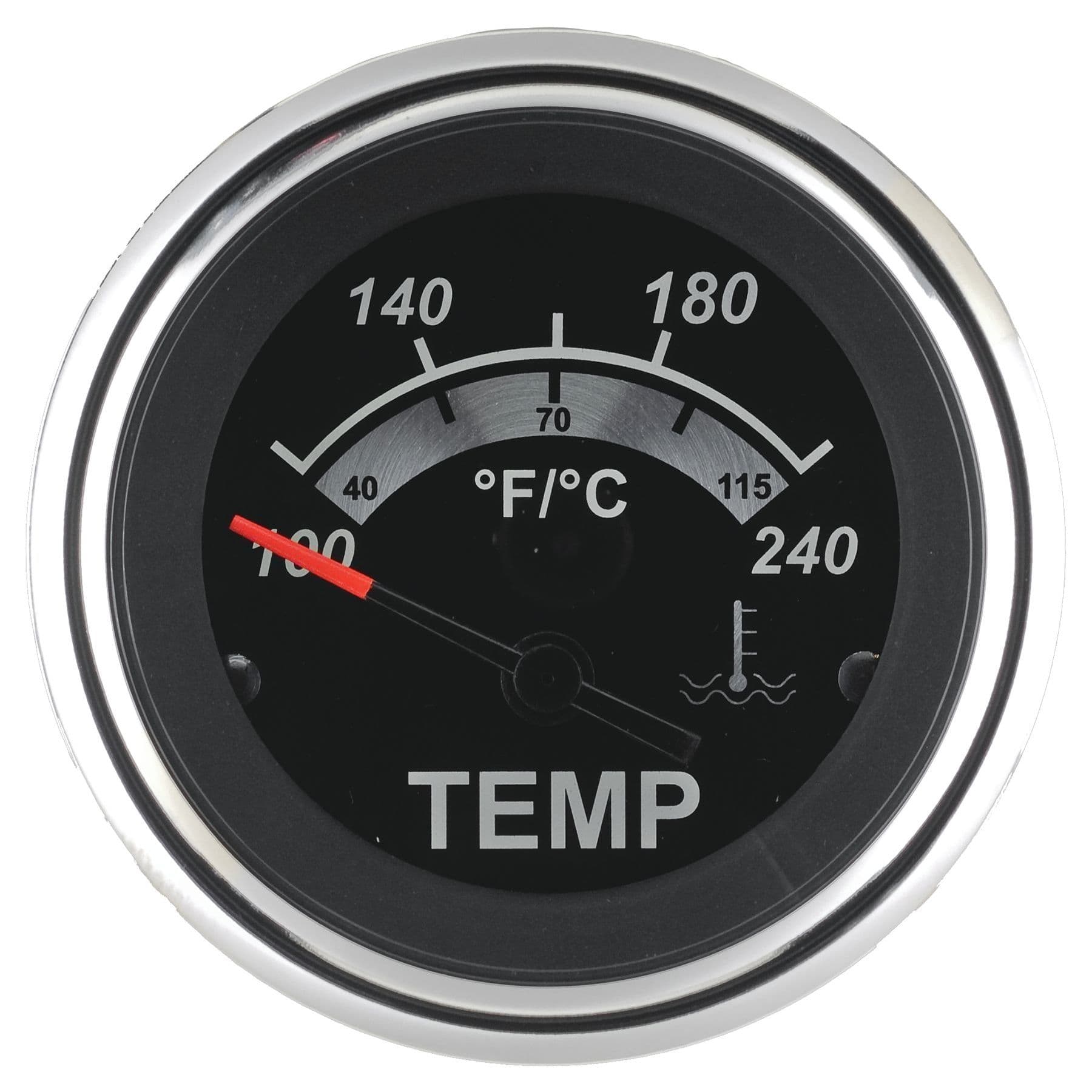Black Sterling Gauges - Water Temperature Gauge (100-240° F)