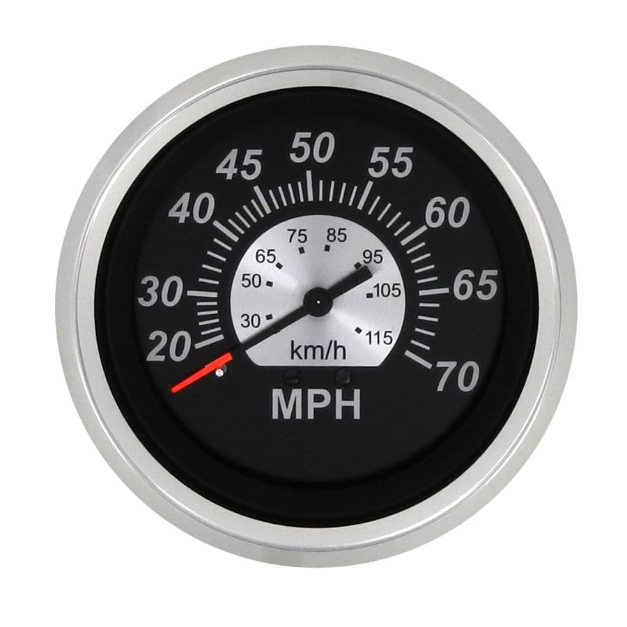 Black Sterling Gauges - Speedometer (70 MPH)