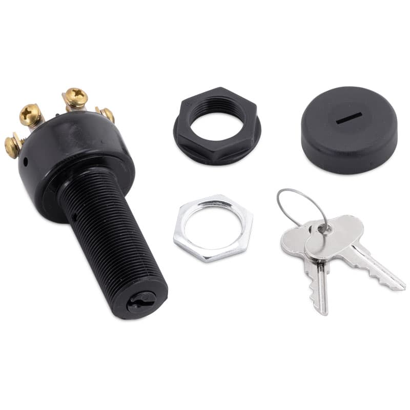3-Position Ignition Switch - Push to Choke (Off-Run-Start)