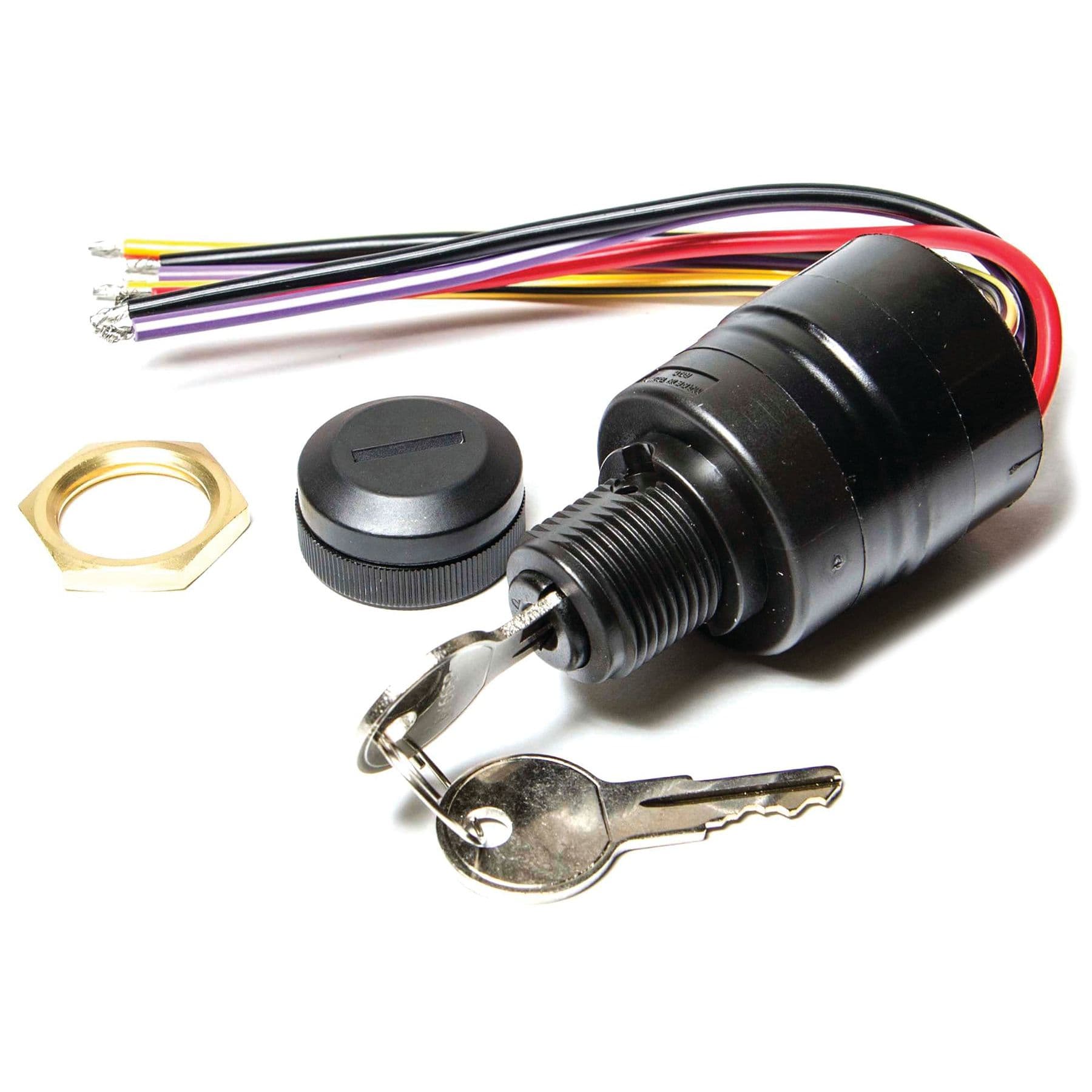 4-Position Ignition Switch - Push to Choke (Accessory-Off-Run-Start)