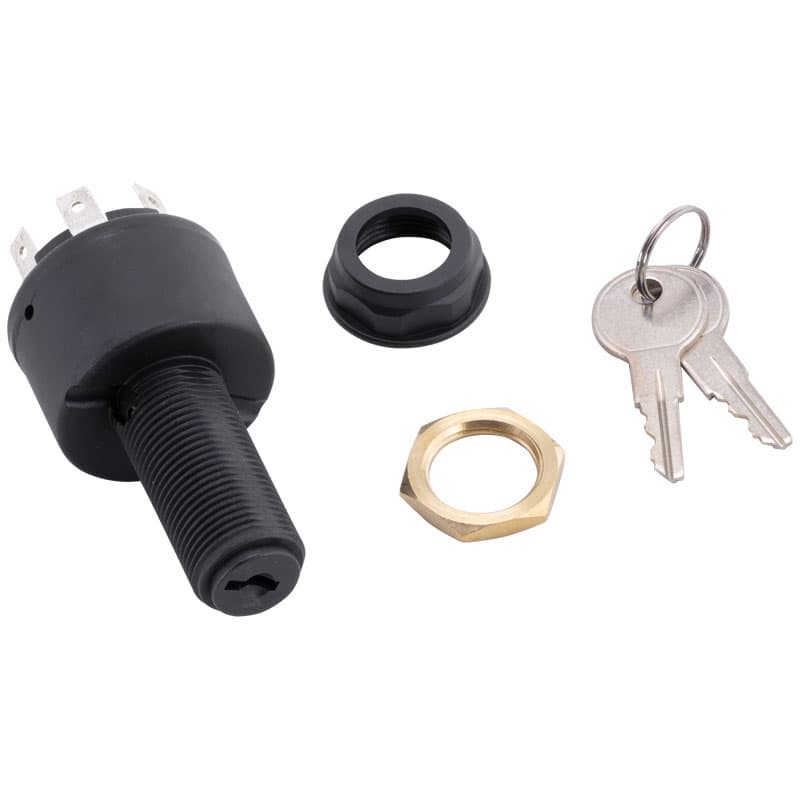 4-Position Conventional: Ignition Switch (Accessory-Off-Run-Start)