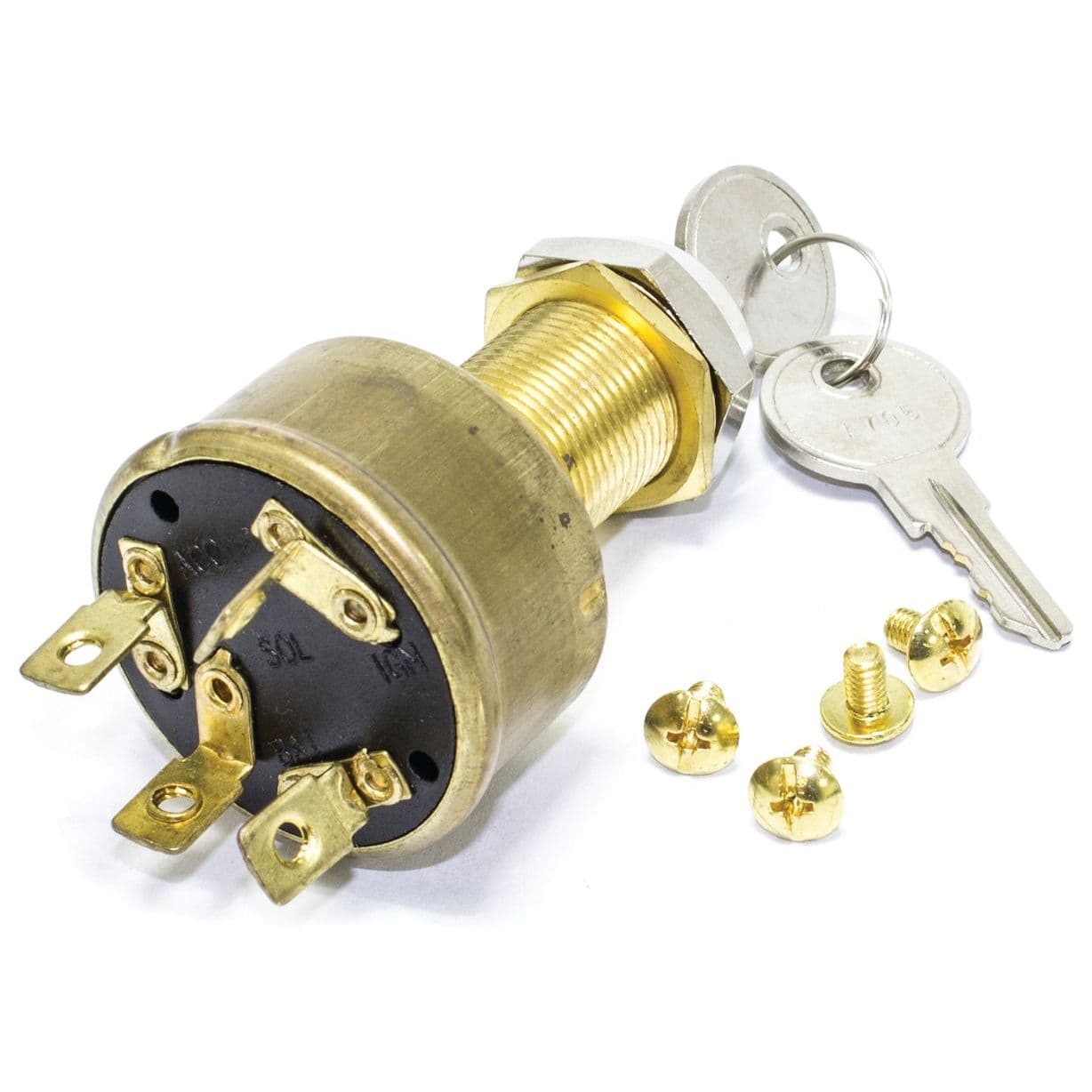 4-Position Conventional Ignition Switch (Accessory-Off-Run-Start)