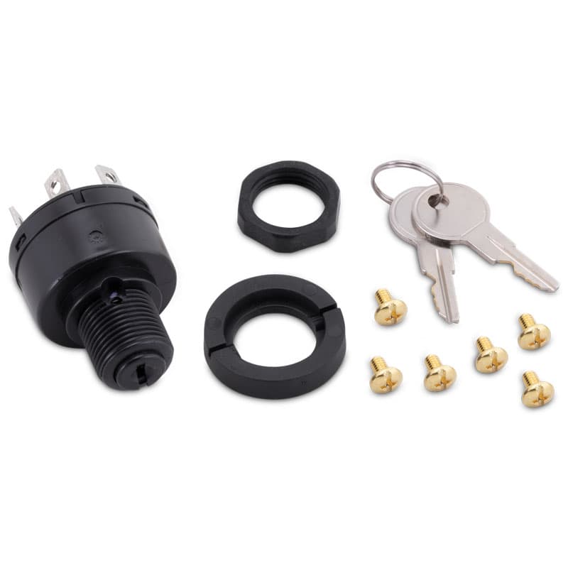 4-Position Magneto Ignition Switch - Push to Choke ( Accessory-Off-Run-Start)
