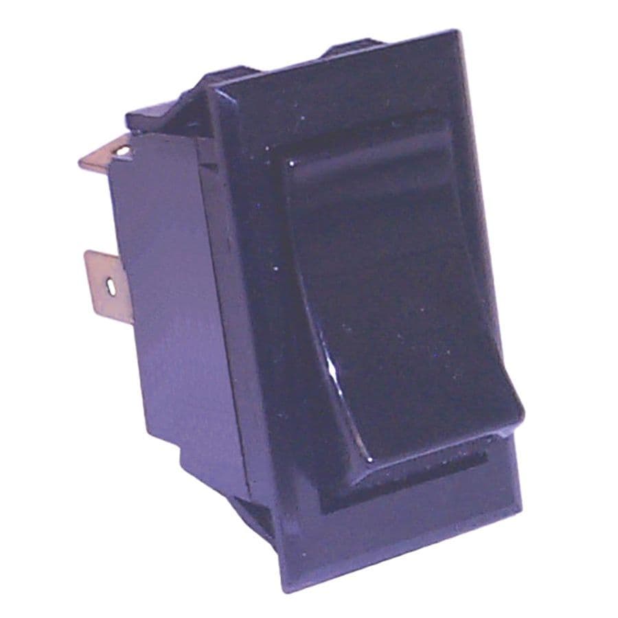 Standard Rocker Switch with Black Actuators (Momentary On-Off, SPST)