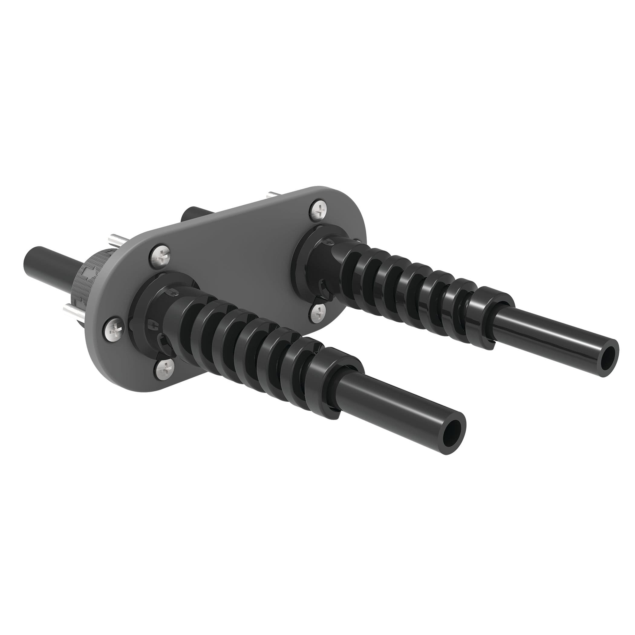 Plastic Remote Bulkhead Fittings (Dual Hose)