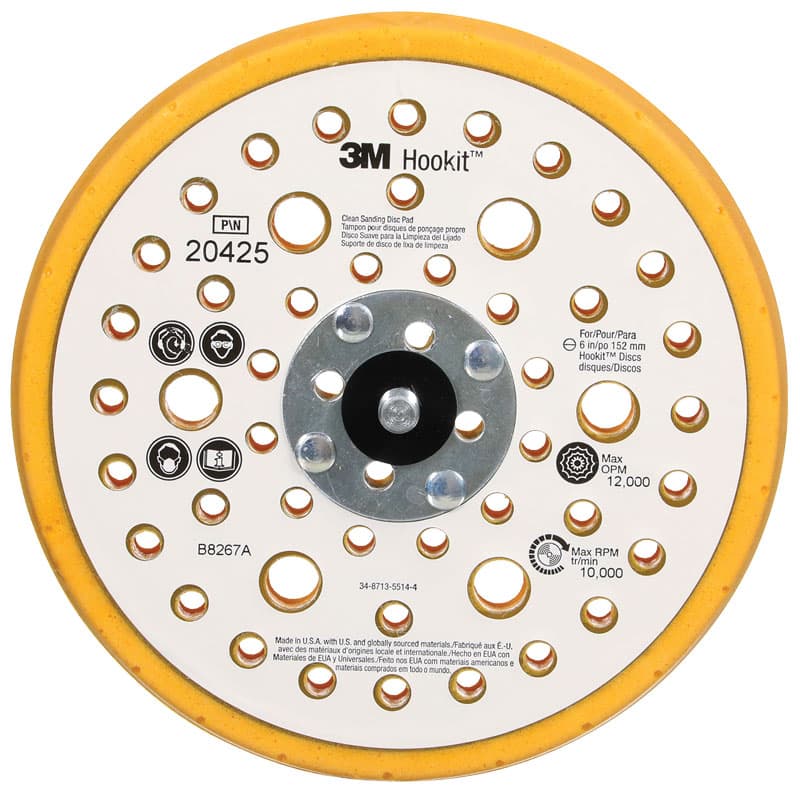 Xtract™ Low Profile Finishing Back-Up Pad - 6” Diameter