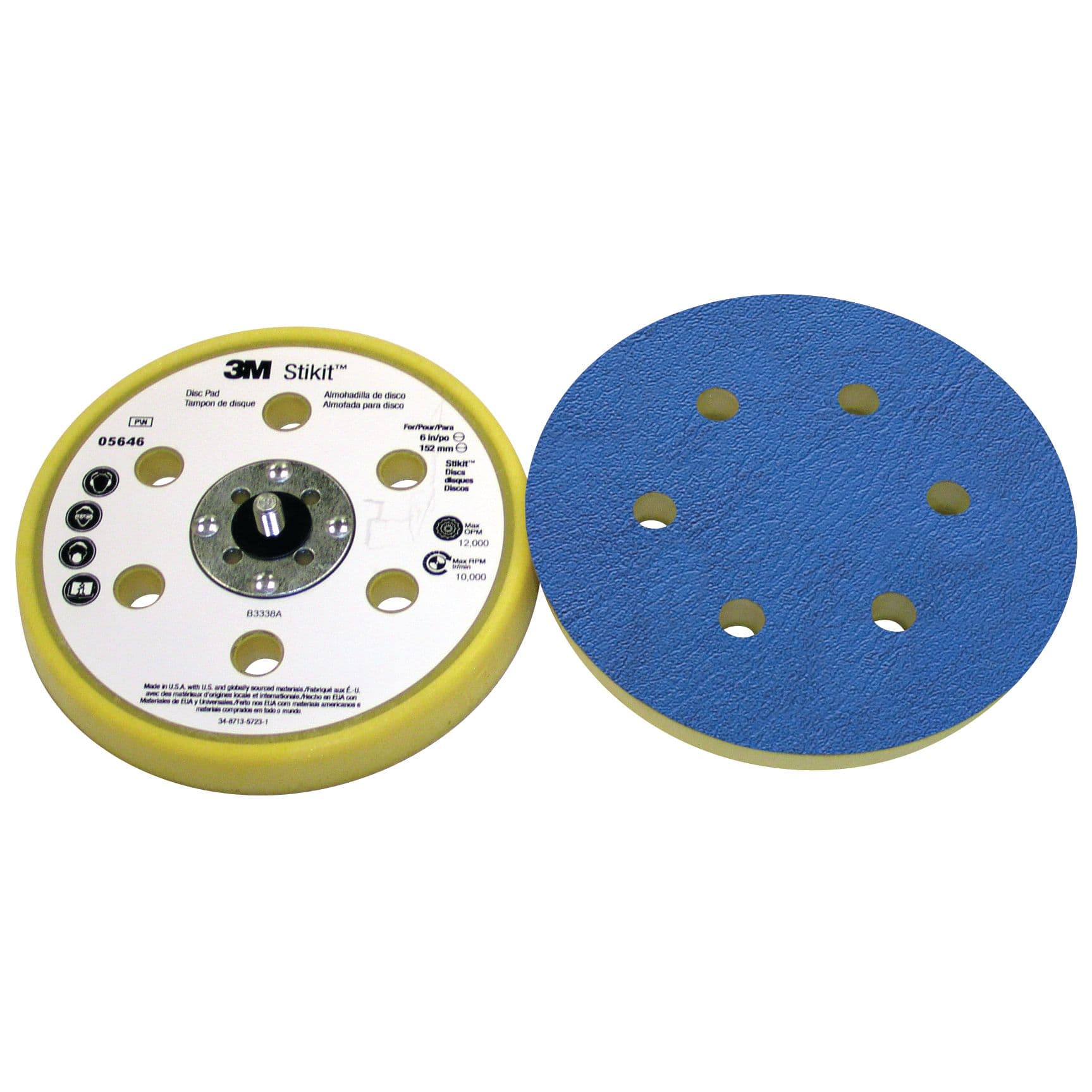 Stikit™ Dust Free Low Profile Finishing Disc Pad - 6” Diameter