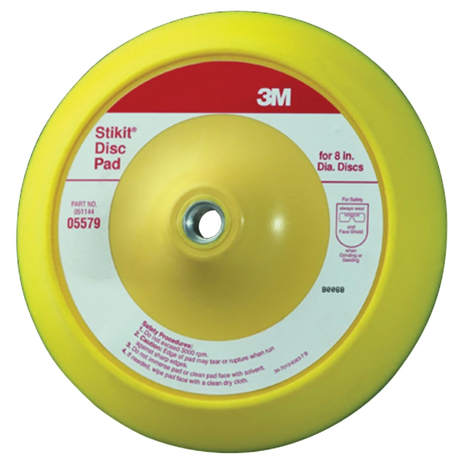 Stikit™ Abrasive Disc Back-Up Pad - 8" Diameter