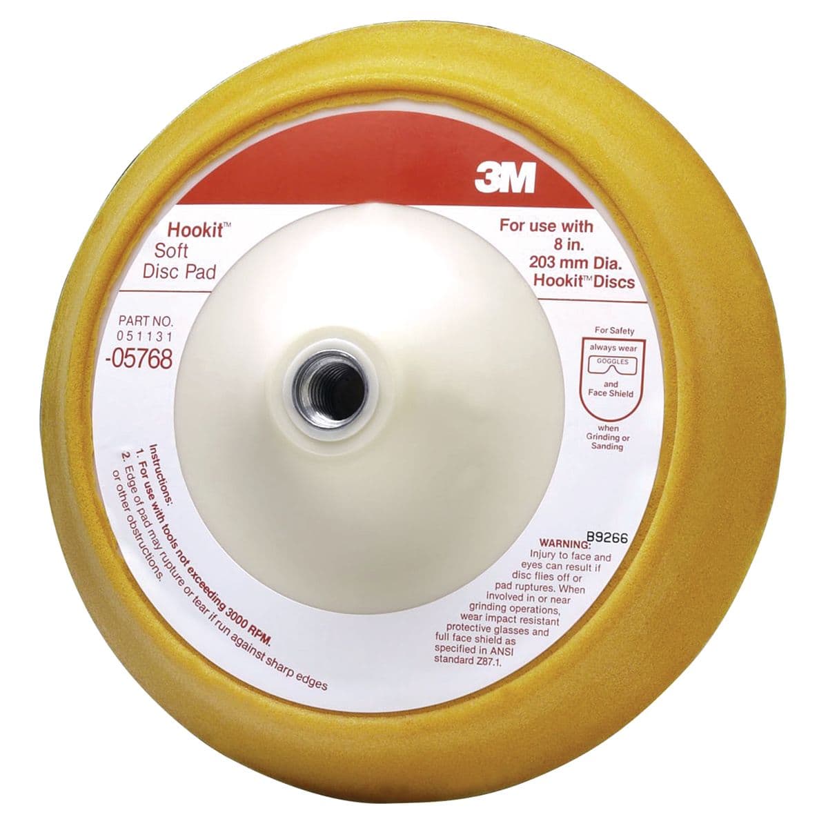 Hookit™ Soft Abrasive Disc Pad - 8" Diameter