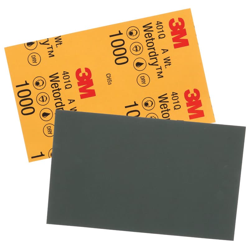 Wetordry™ Abrasive Sheets (401Q) - 5-1/2” x 9" Dimensions (Grit 1000)