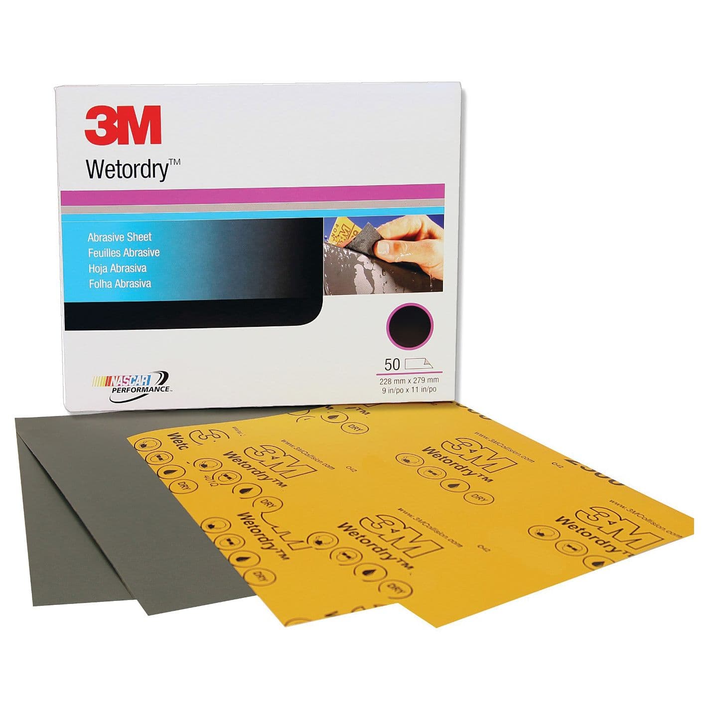 Wetordry™ Abrasive Sheets (401Q) - 9” x 11" Dimensions (Grit 1000)