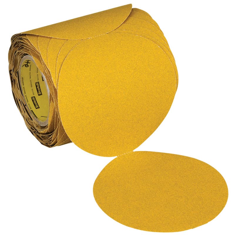 Stikit™ Gold Abrasive Disc Rolls (288U) - 6” Diameter (Grit 80D)