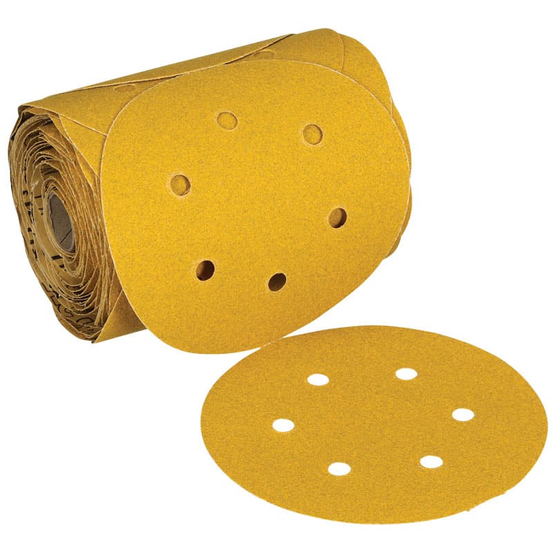Stikit™ Gold Abrasive Disc Rolls (288U) - 6” Diameter (Grit 80D)