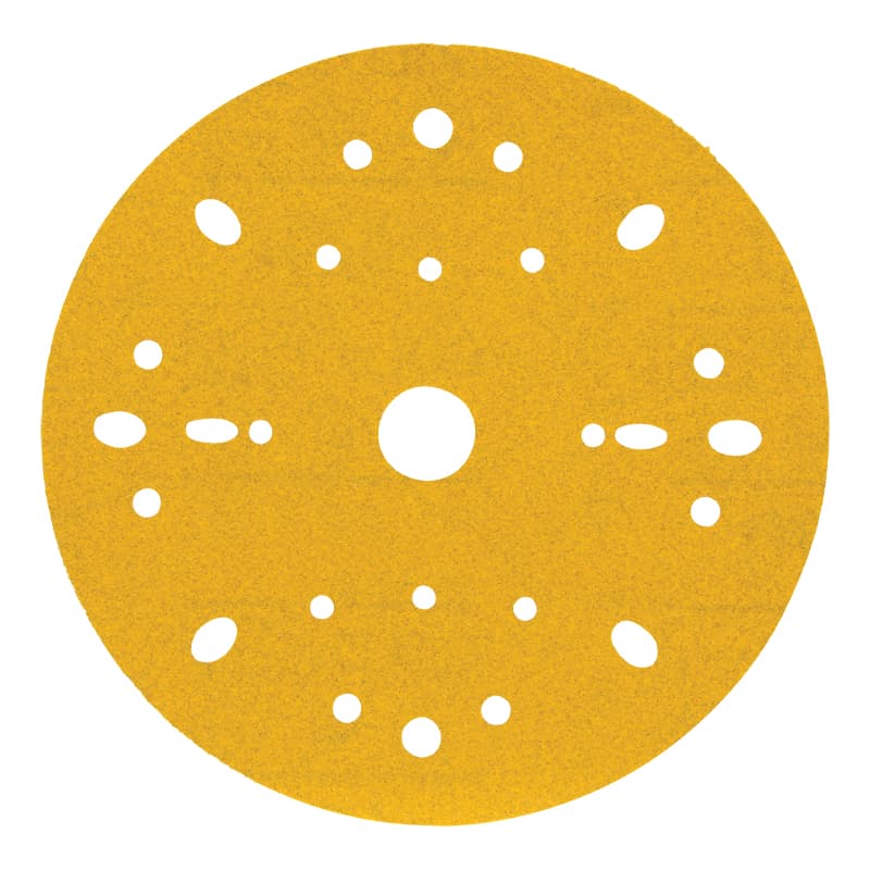 Hookit™ Gold Abrasives Dust-Free/Multi-Hole Discs - 288U (6" Diameter, 240 Grade)