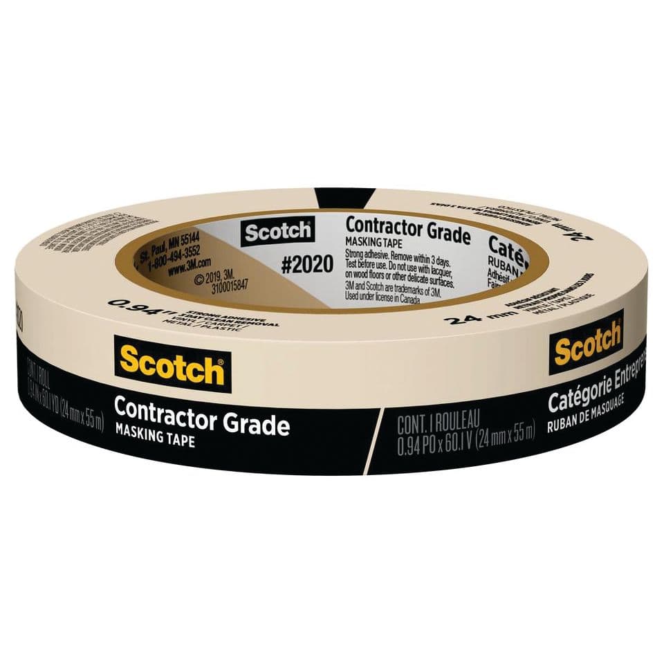 Scotch® General Purpose Masking Tape - 2050 (3/4” x 60 yds)