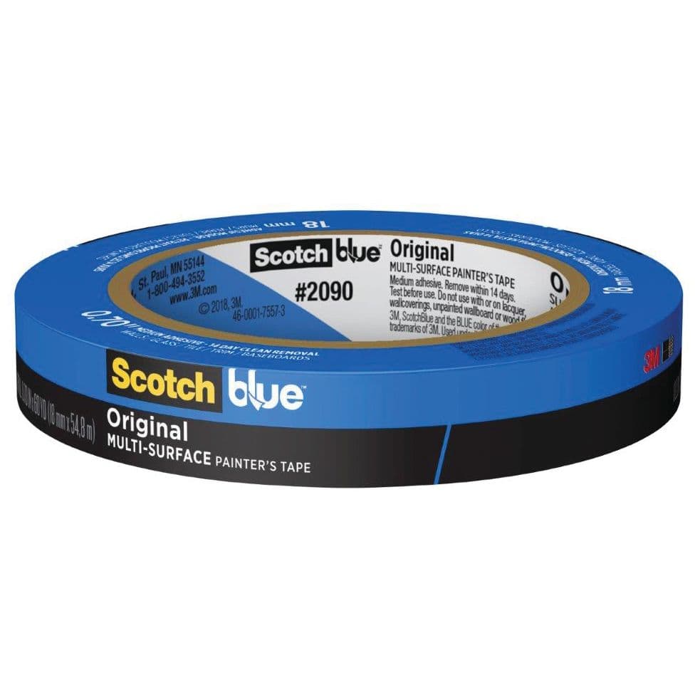 ScotchBlue™ Original Multi-Surface Masking Tape - 2090 (3/4” x 60 yds)