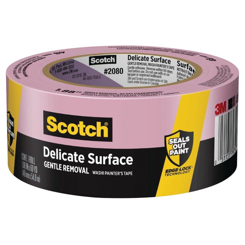 Scotch® Delicate Surface Painter’s Masking Tape - 2080 (1-7/8” x 60 yds)
