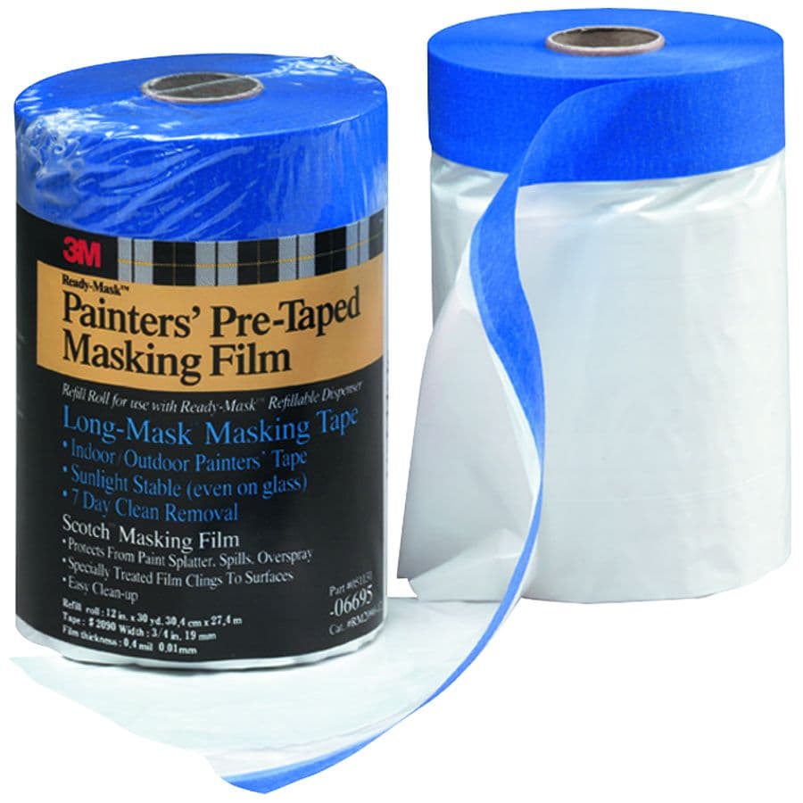 Hand Masker™ Pre-Taped Plastic Drop Cloth (24” x 25 yds)