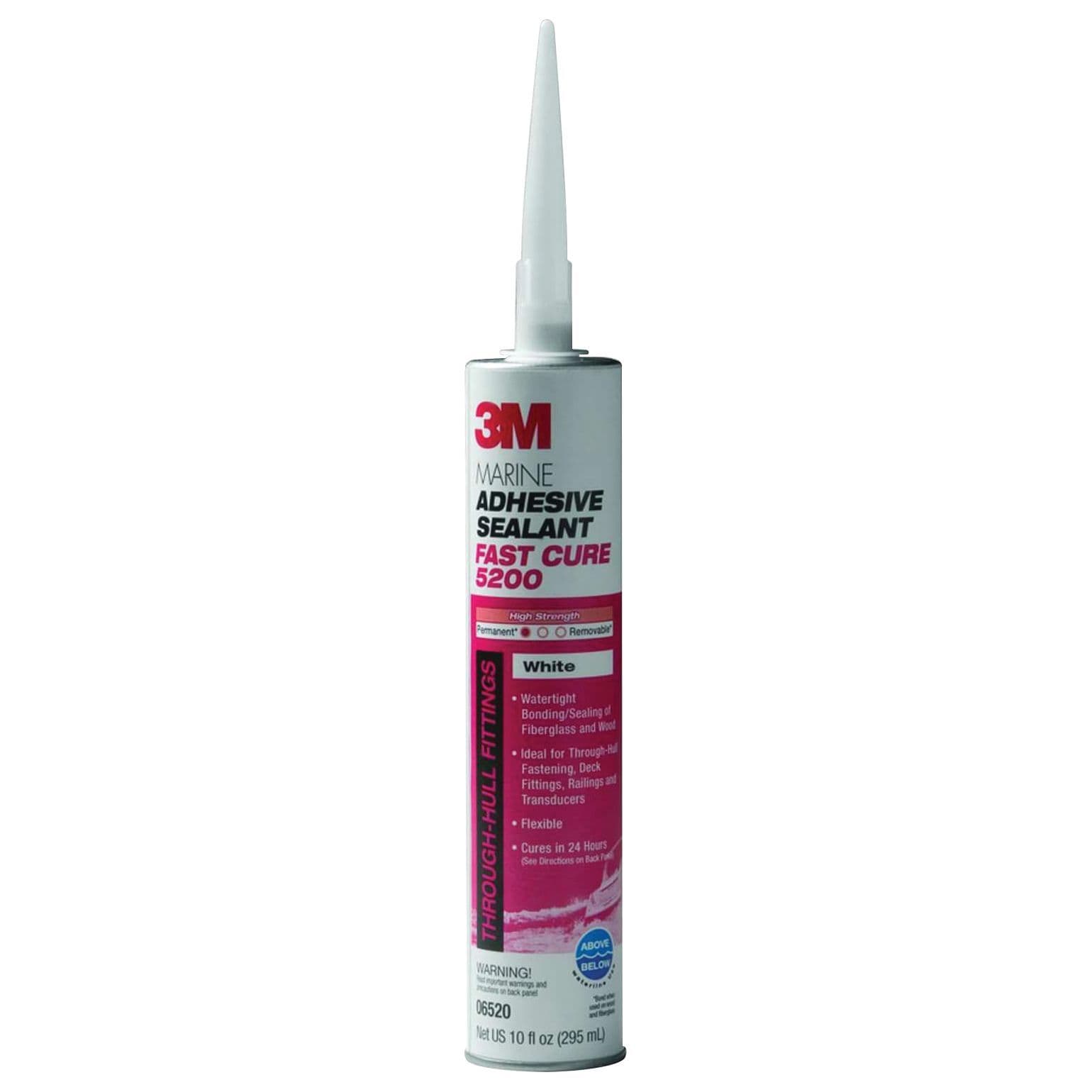 Marine Adhesive/Sealant Fast Cure 5200 - White (10 oz. Cartridge)
