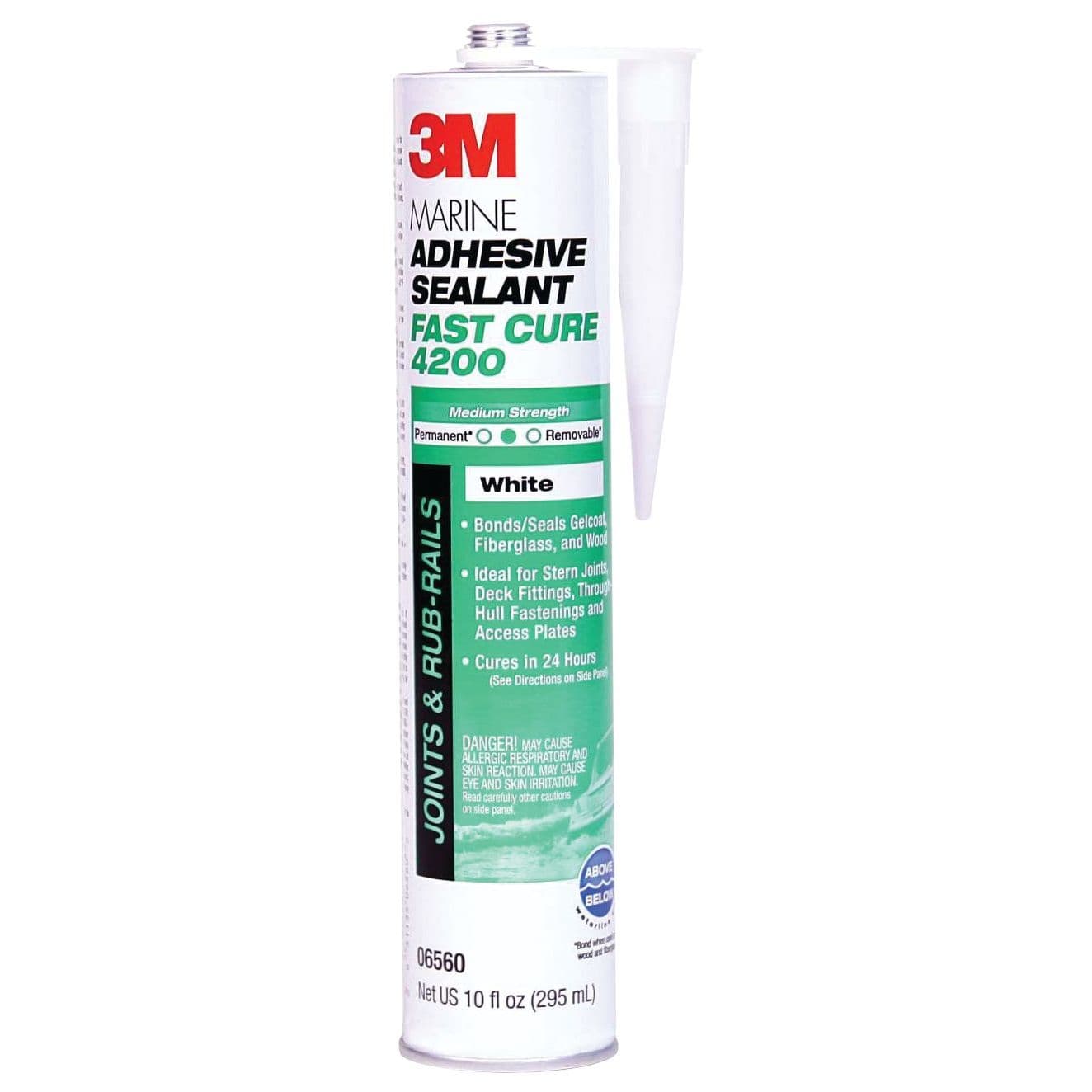 Marine Adhesive/Sealant Fast Cure 4200 - White (10 oz. Cartridge)