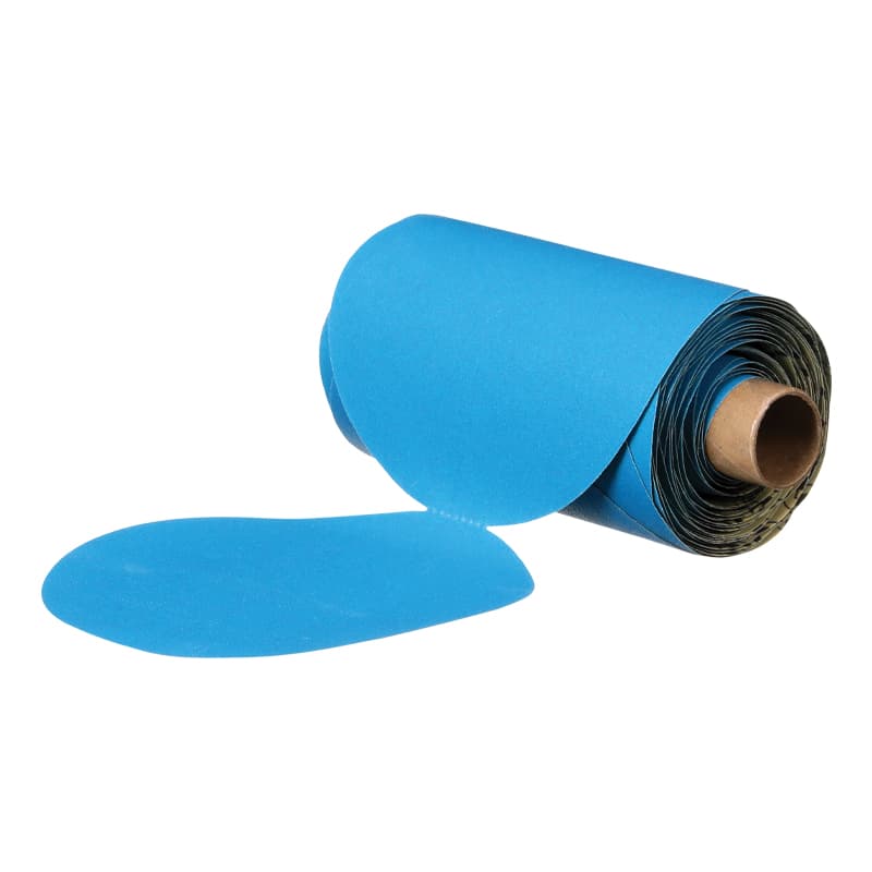 Stikit™ Blue Abrasive Disc Rolls (321U) - 5” Diameter (Grit 220)