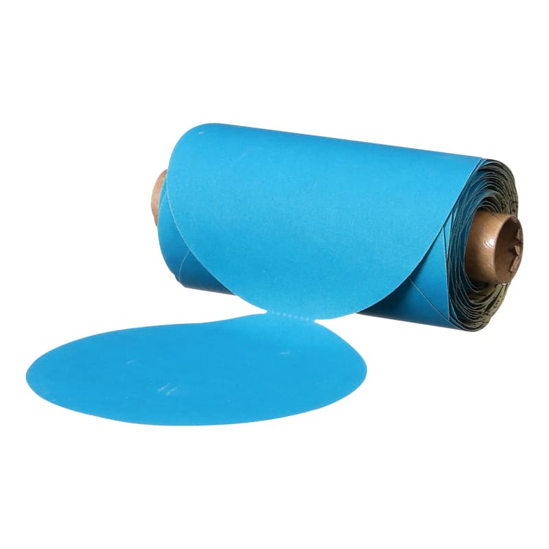 Stikit™ Blue Abrasive Disc Rolls (321U) - 5” Diameter (Grit 320)