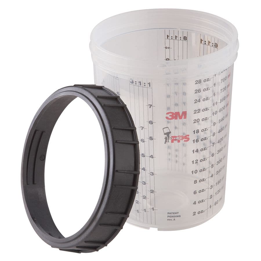 Marine PPS™ Mixing Cup and Collar - Large (Holds 28 oz.)