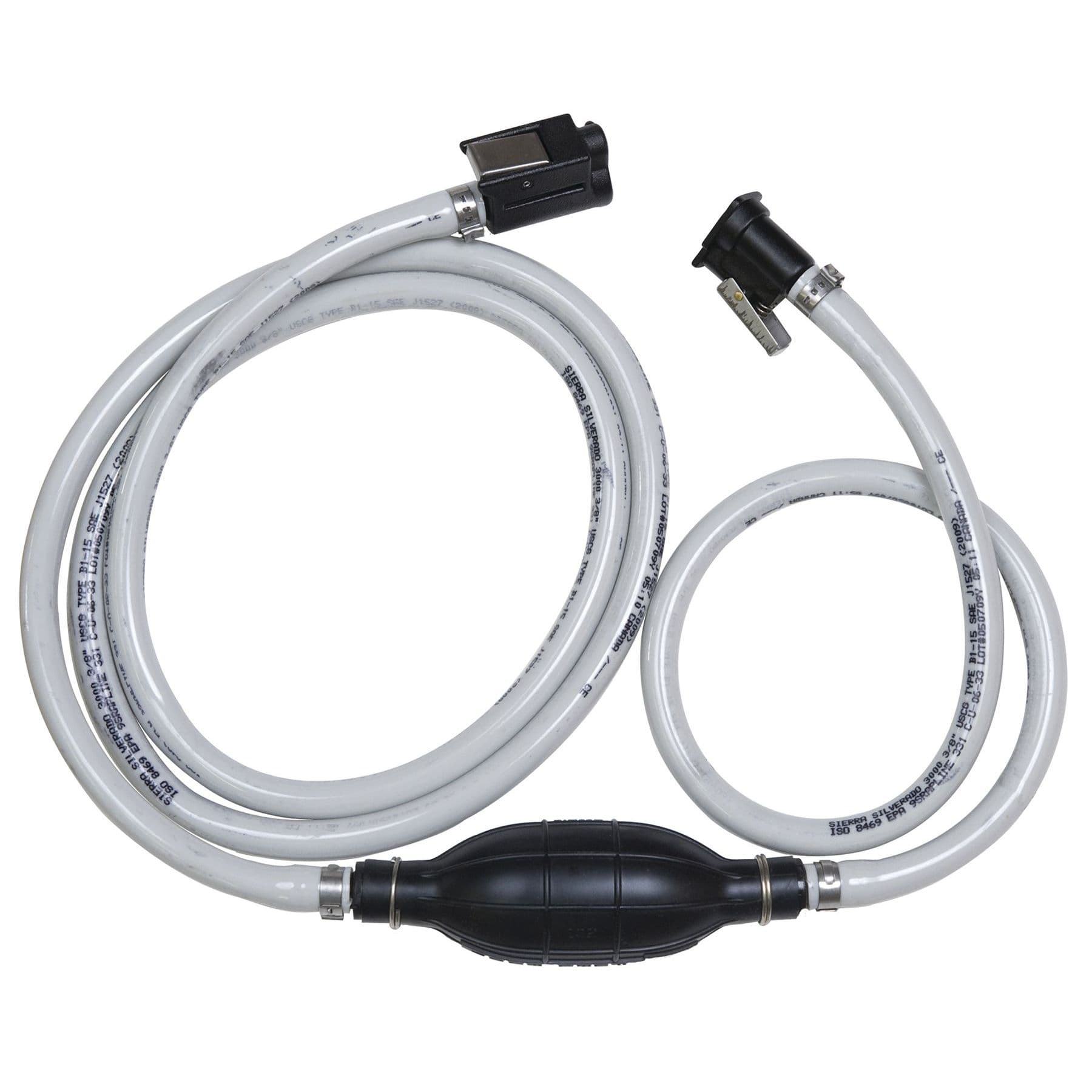 Silverado 4000 Complete 8’ Fuel Line Assembly (Mer/Mar, Threaded Barbs)