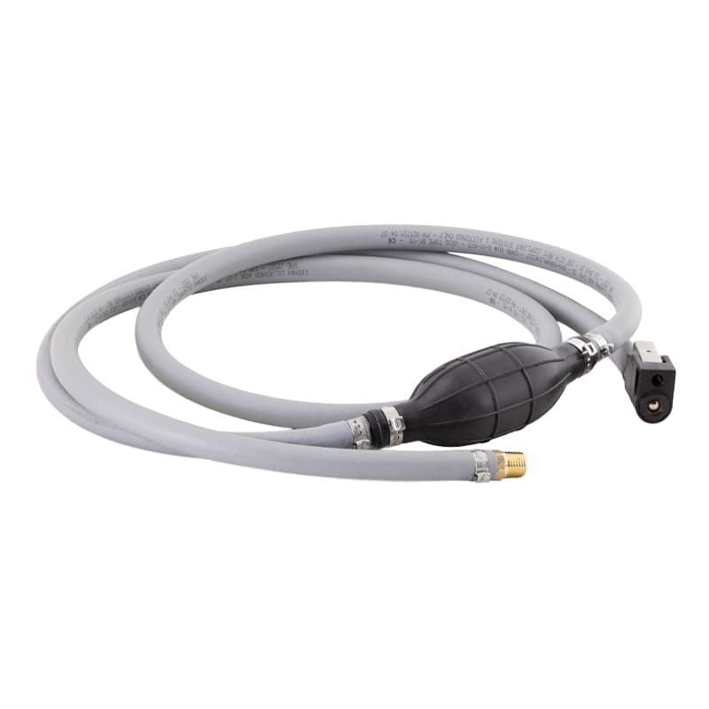 Complete Fuel Line Assembly - Silverado 4000 Premium - 8’ L (Mer/Mar, Threaded Barb Tank End, Clip Style Engine End)