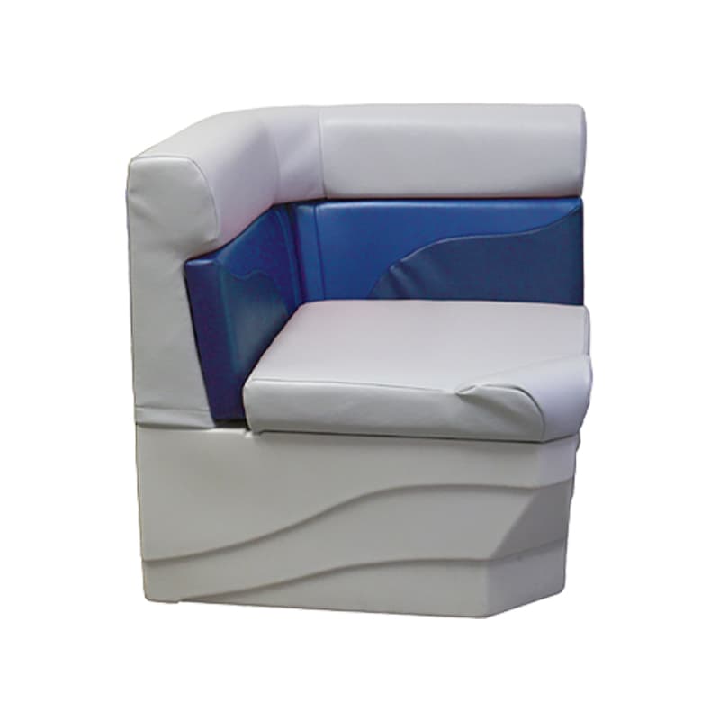 Designer Series 27” Corner (Gray with 2-Tone Blue Accents)