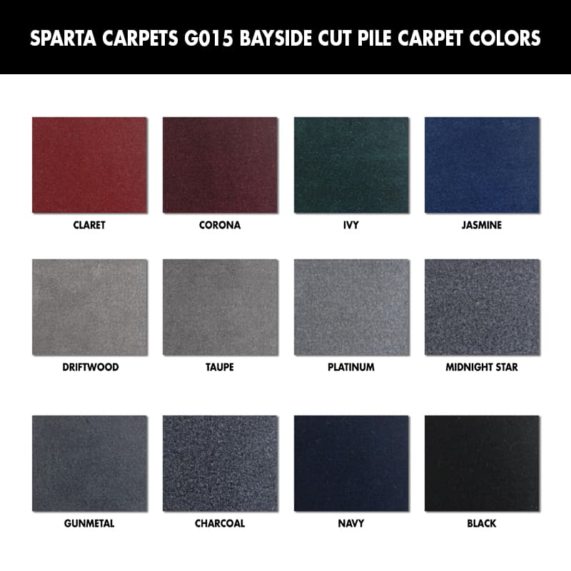 G015 Bayside Cut Pile Carpet (Navy, 8’ Wide)