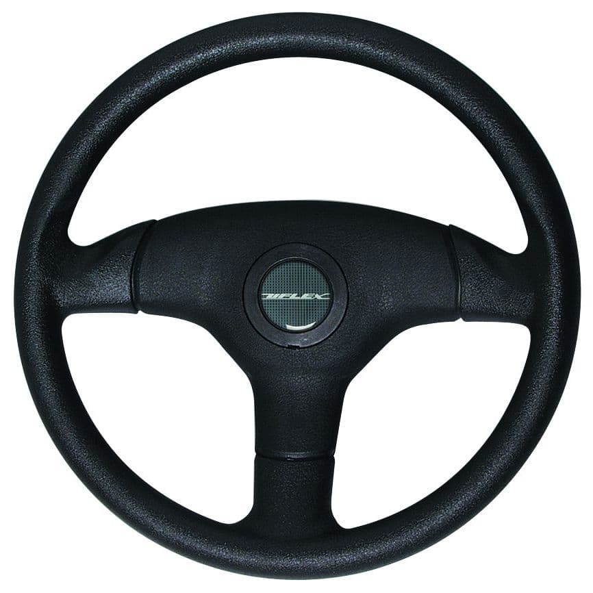 Antigua Composite Soft Touch Grip Steering Wheel (Grip Color: Black, Spoke Color: Black)