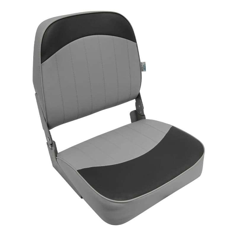 Economy Low Back Fishing Seat (Gray/Charcoal)