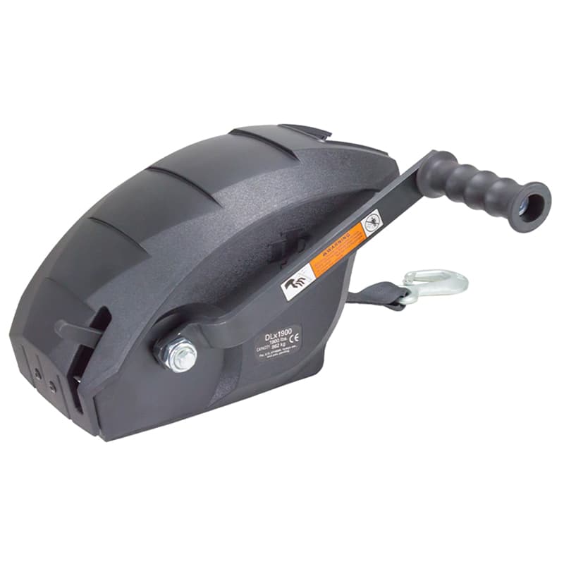 Single Speed Trailer Winch with 20’ Strap (1,900 lbs Capacity)